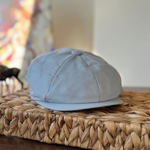 White Summer Hat, White Newsboy Cap, 8 Panels Cap, Peaky Blinders Hat, Unisex Summer Hat, Cotton Summer Hat, Handmade Hat, Baker Boy Hat