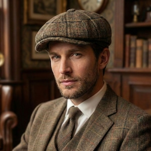 Casquette plate marron gavroche, chapeau Peaky Blinders, casquette en laine de chauffeur de taxi irlandais, casquette pâtissière garçon, casquette 8 panneaux, chapeau Hooligan Winter Gatsby, style homme classique
