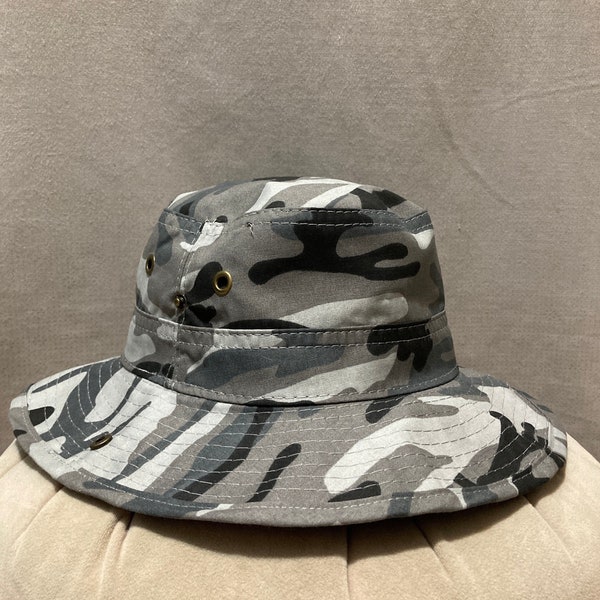 Versatile Camouflage Safari Hat,Sun Protection,Bucket Hat,Military Boonie Hat,Hiking Cap,Summer Cap, Army Cap,Camping Hat,Best Birthday Gift