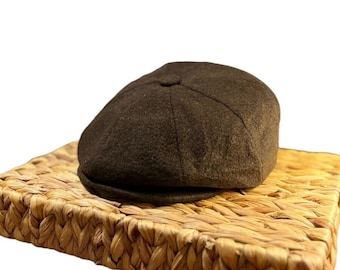 Gorra Peaky Blinders para hombre, gorra plana vintage de 8 paneles, gorra de lana, gorra clásica estilo Gatsby, gorra irlandesa para otoño e invierno.