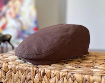 Flatcap Aus Velours – Klassische Schiebermütze Made In Italy, 100% Baumwolle