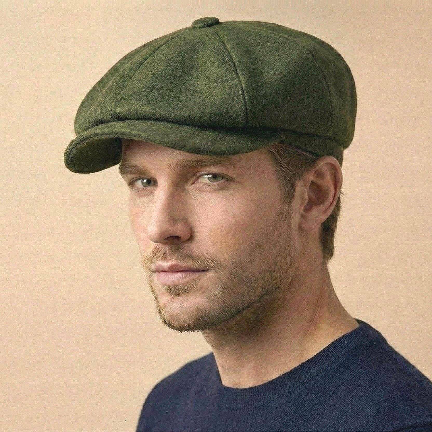 Berretto Da Uomo In Stile Peaky Blinders - Visiera Rigida, Cappello Alla Cieca, Look Inglese