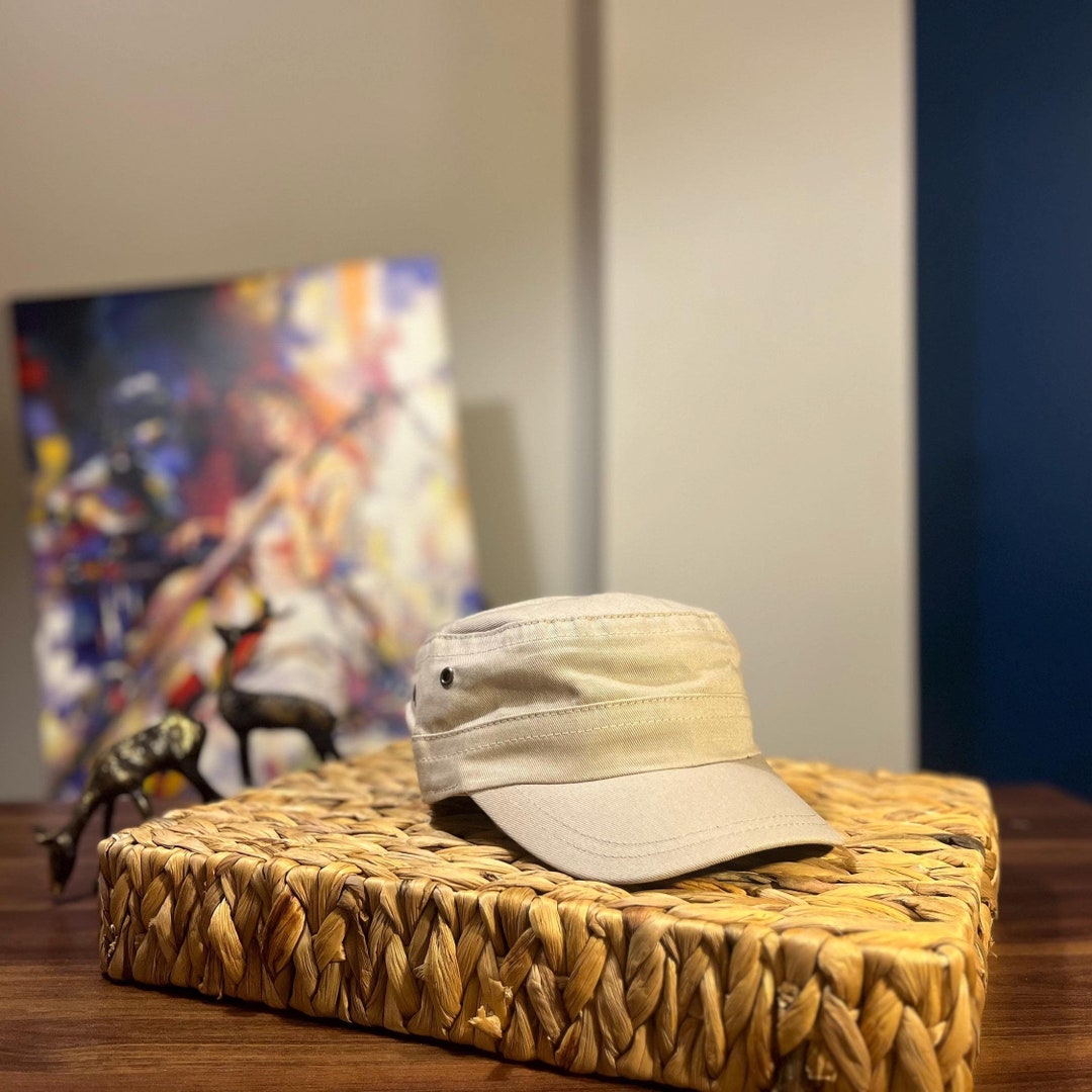 Berretto estivo beige Castro, berretto da cadetto, cappello