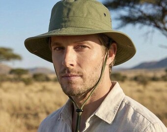Cappello Da Sole Per Bambini Eimmabey: Tesa Larga 7,6cm, Protezione UPF 50+, Regolabile, In Cotone, Per Spiaggia E Pesca