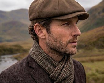 Camel Wool Newsboy Cap, Peaky Blinders Hat, Winter Wool Hat