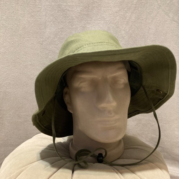 Versatile Green Safari Hat, Sun Protection, Chin Strap