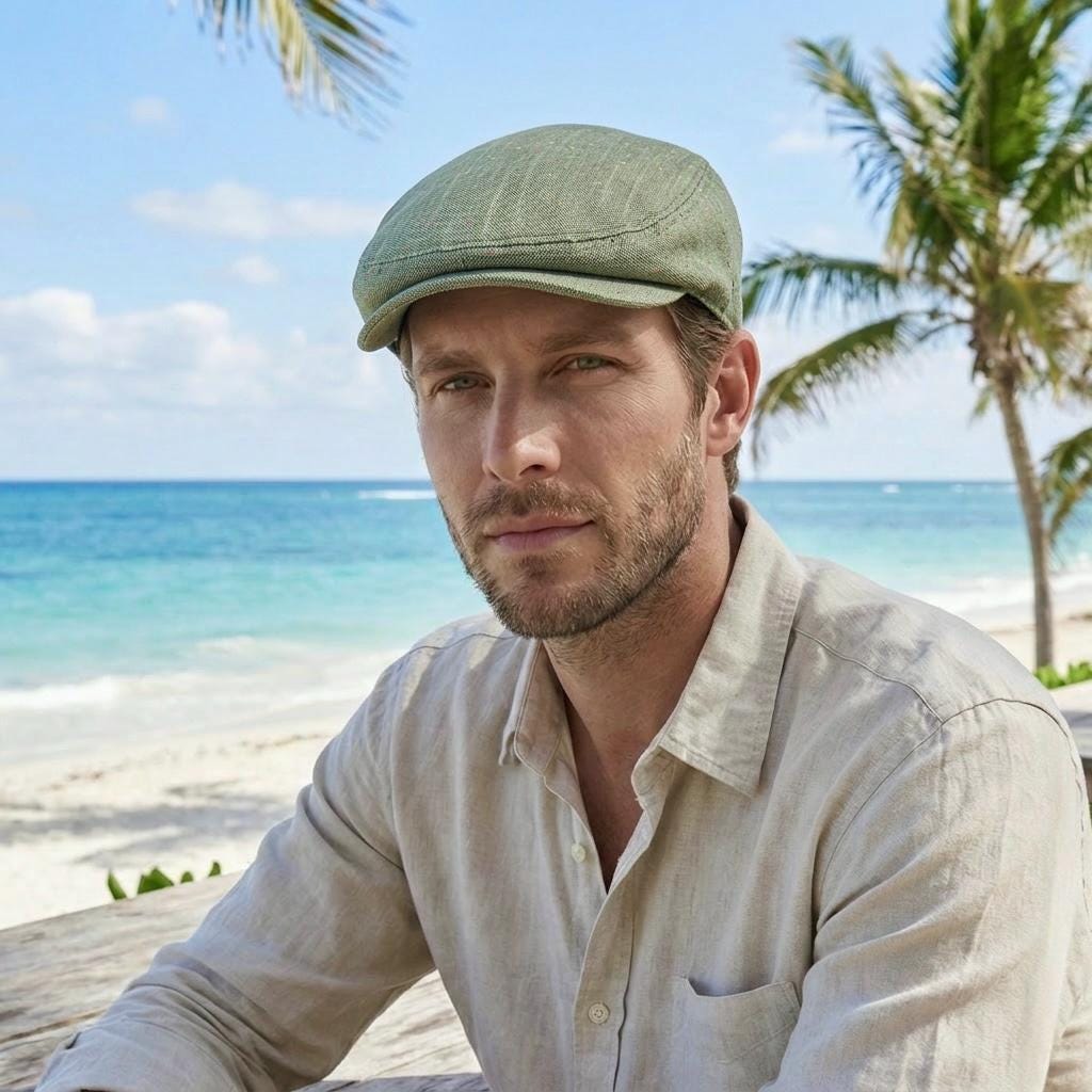 Cappelli Uomo Coppola Vintage Uomo Donna - Berretto In Tweed Spina Di Pesce, Stile Newsboy