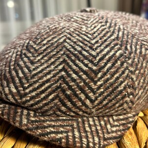 Knit Look Flat Cap | Textured Woven Style Newsboy Hat | Baby Toddler Boy Winter Hat | Christmas Holiday Cap