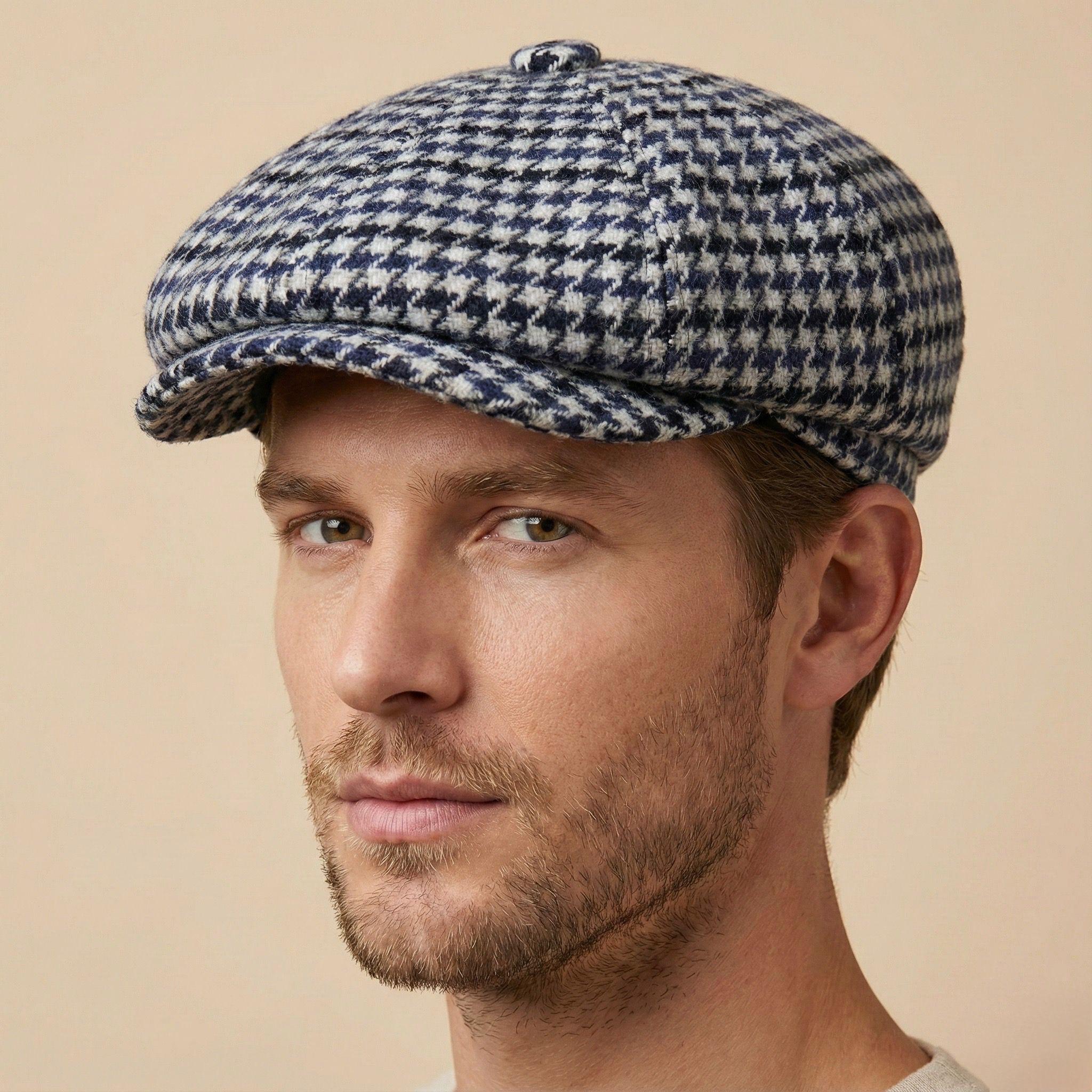 Houndstooth Beret - Etsy