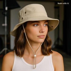 Lightweight Safari Bucket Hat for Men and Women, Breathable Sun Protection Summer Hat, Foldable Outdoor Travel Cap, Adventure Gift Hat