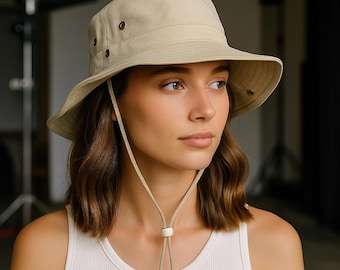 Lightweight Safari Bucket Hat for Men and Women, Breathable Sun Protection Summer Hat, Foldable Outdoor Travel Cap, Adventure Gift Hat