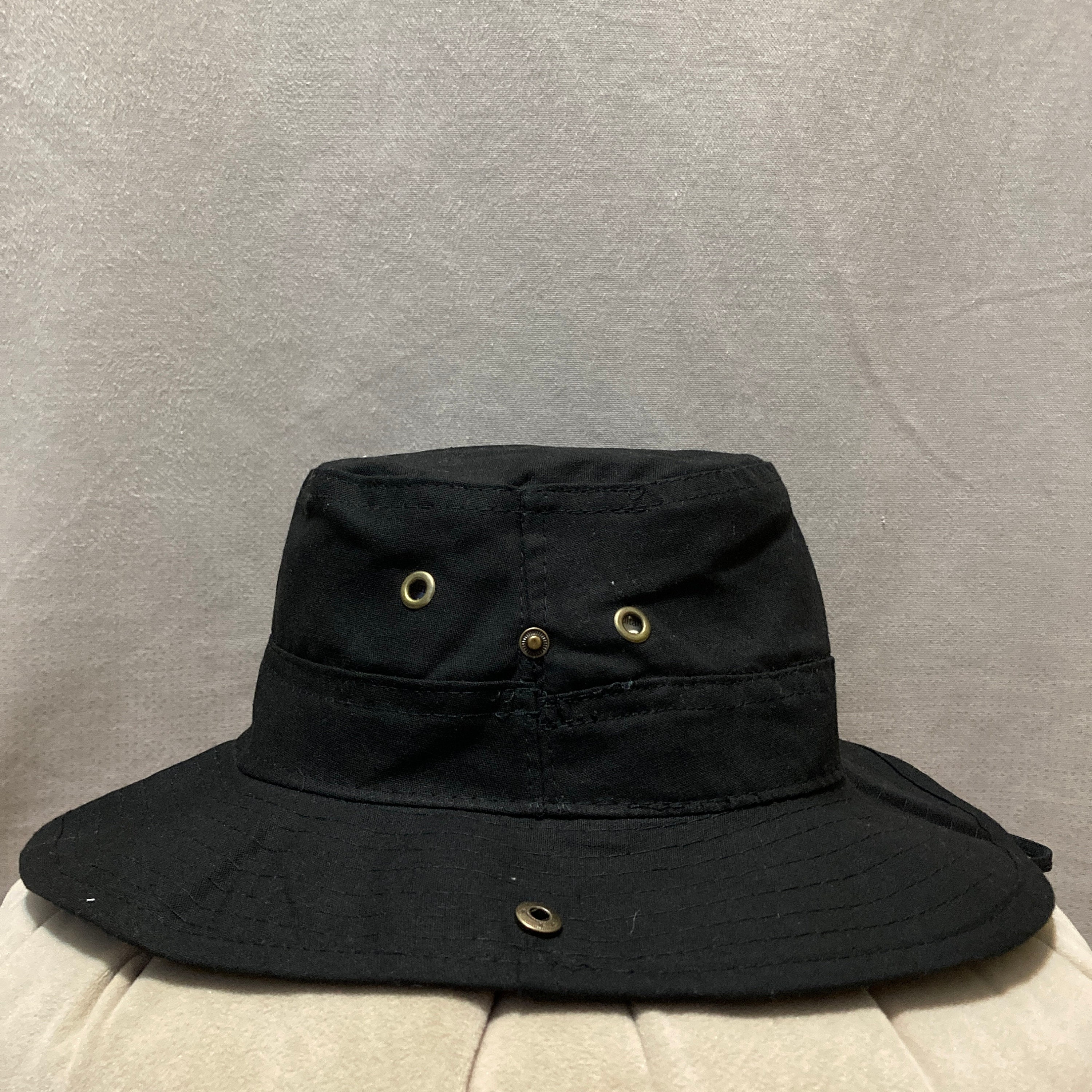 ユージーン 　UNNAMED HEADWEAR SAFARI HAT Black Safari Hat for Men and Women, Wide Brim Outdoor Sun