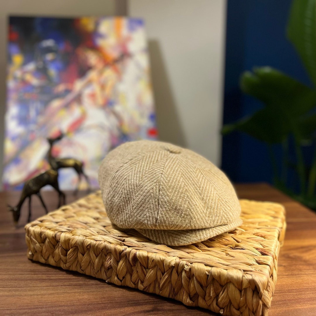 Newsboy Baker Boy Flat Cap Aus Leinen - Verstellbare Schirmmütze Für Herren & Damen