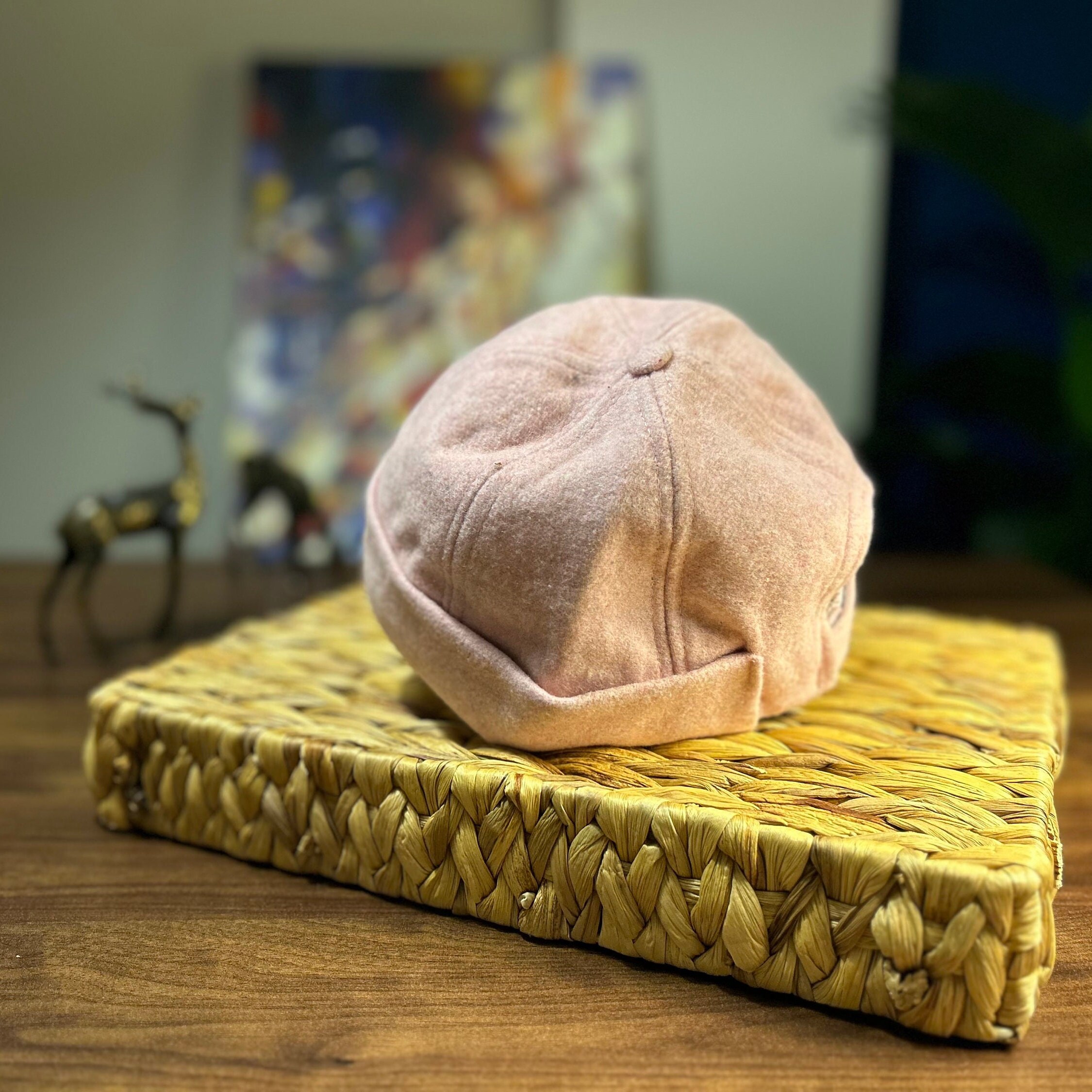 Pinke Docker Cap für Damen und Herren – Handgemachte