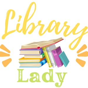 Library Lady SVG, PNG, Digital Download Library Lady