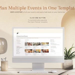Notion Template Event Planner, Party Checklist, Event Organizer Notion ...