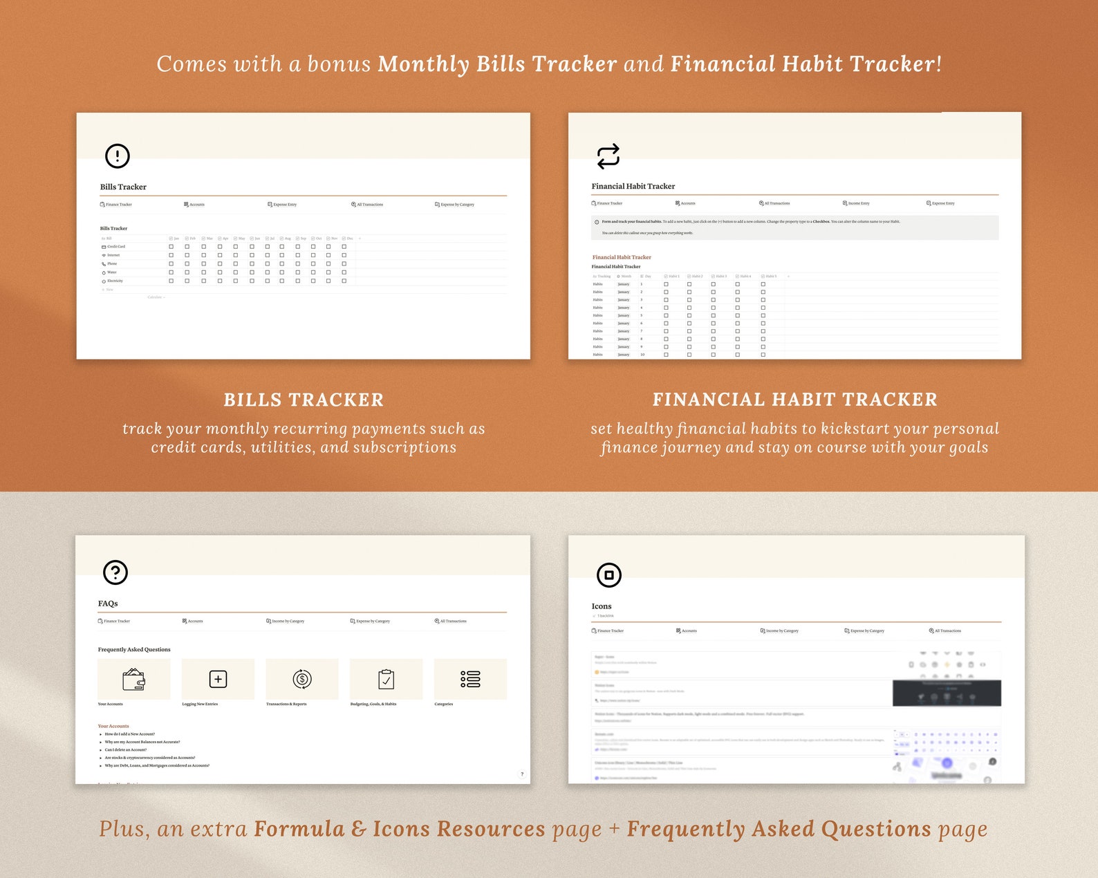 Notion Template Personal Finance Tracker Budget Tracker - Etsy