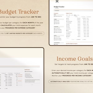 Notion Template Personal Finance Tracker Budget Tracker - Etsy