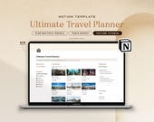 Notion Template Travel Planner Vacation Planner Holiday Planner Notion Planner, Travel Journal Itinerary Travel Organizer Notion Templates