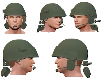 3D Print Model Aliens Colonial Marine USCM Helmet files Cosplay replica