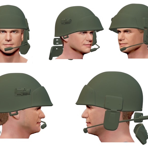 3D Print Model Aliens Colonial Marine USCM Helmet files Cosplay replica