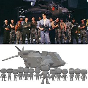 3D Print Models Colonial Marine, STL Files 3D Print Funko Aliens Briefing scene complete x15 Models and dropships