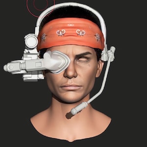 3D Print Model Aliens Colonial Marine USCM M56 Smartgunner Cosplay replica *HEADSET ONLY