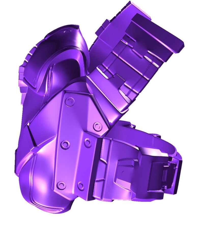 3D Print Model Gears of War COG Leg Saddle Bags Files, Cosplay Replica