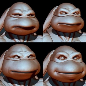 X4 Cosplay Ninja STL 3D Print files Costume Prop heads *Heads only