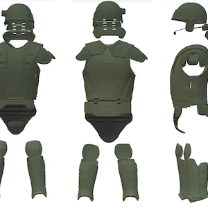 3D Print Model Colonial Marine STL Files Armour  Replica Prop Cosplay V2.0