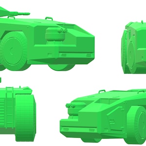 3D Print Models Colonial Marine, STL Files 3D Print Funko Aliens APC with Bishop Model