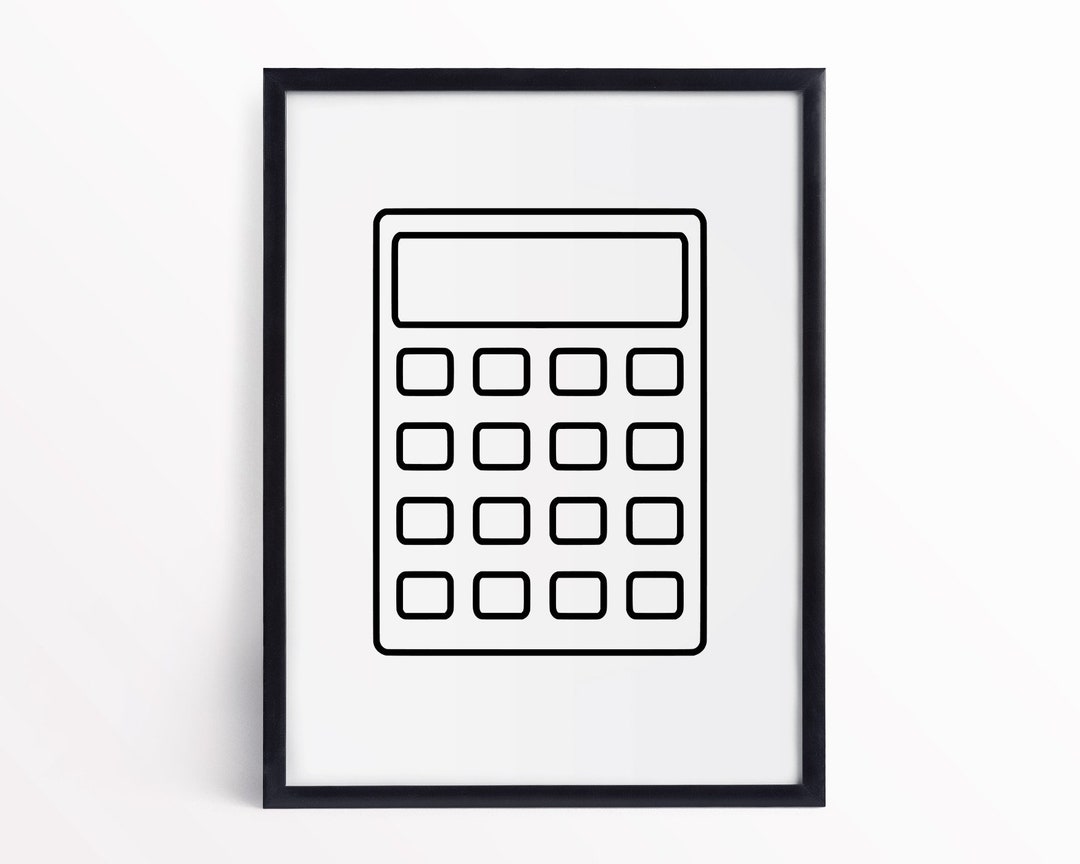 Calculator Pdf Image Calculator Digital Download Svg, Png, Pdf, Jpg - Etsy