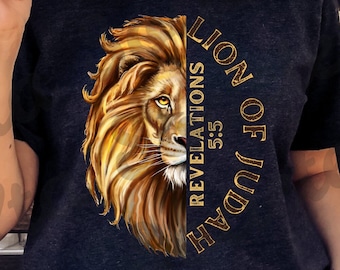 Lion of Judah PNG, Revelations PNG, Jesus Png, Bible Verse png, Digital Art, Sublimation Design, Digital Download, Christian shirt