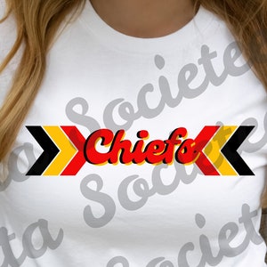 Chiefs PNG, football PNG, sports PNG, team, Digital Art, Sublimation Design, Digital Download, Hand Drawn, School Spirit, school team, Chief