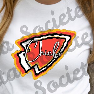 Chiefs PNG, football PNG, sports PNG, team, Digital Art, Sublimation Design, Digital Download, Hand Drawn, School Spirit, school team, Chief