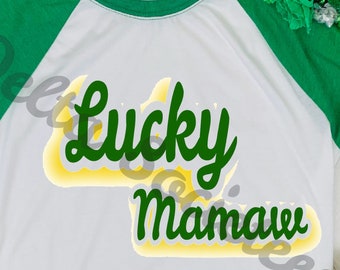Luck svg, Lucky png, Lucky St Patrick's Day, Lucky cut file, SVG, PNG, JPG, Cricut, Silhouette, digital download