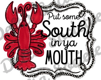 Crawfish PNG, Crawfish kochen Png, Digital Art, Sublimation Design, Digitaler Download, Handgezeichnet, cajun, Südsee, Sauerthern, Essen