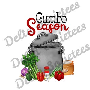 Gumbo PNG, Gumbosäsong PNG, Digital konst, Sublimeringsdesign, Digital nedladdning, Cajun, matord, gumbogryta, SVG