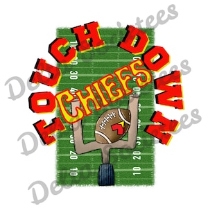 Chiefs PNG, football PNG, sports PNG, team, Digital Art, Sublimation Design, Digital Download, Hand Drawn, School Spirit, school team, Chief