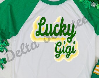 Luck svg, Lucky png, Lucky St Patrick's Day, Lucky cut file, SVG, PNG, JPG, Cricut, Silhouette, digital download
