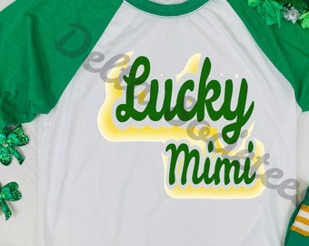 Luck svg, Lucky png, Lucky St Patrick's Day, Lucky cut file, SVG, PNG, JPG, Cricut, Silhouette, digital download