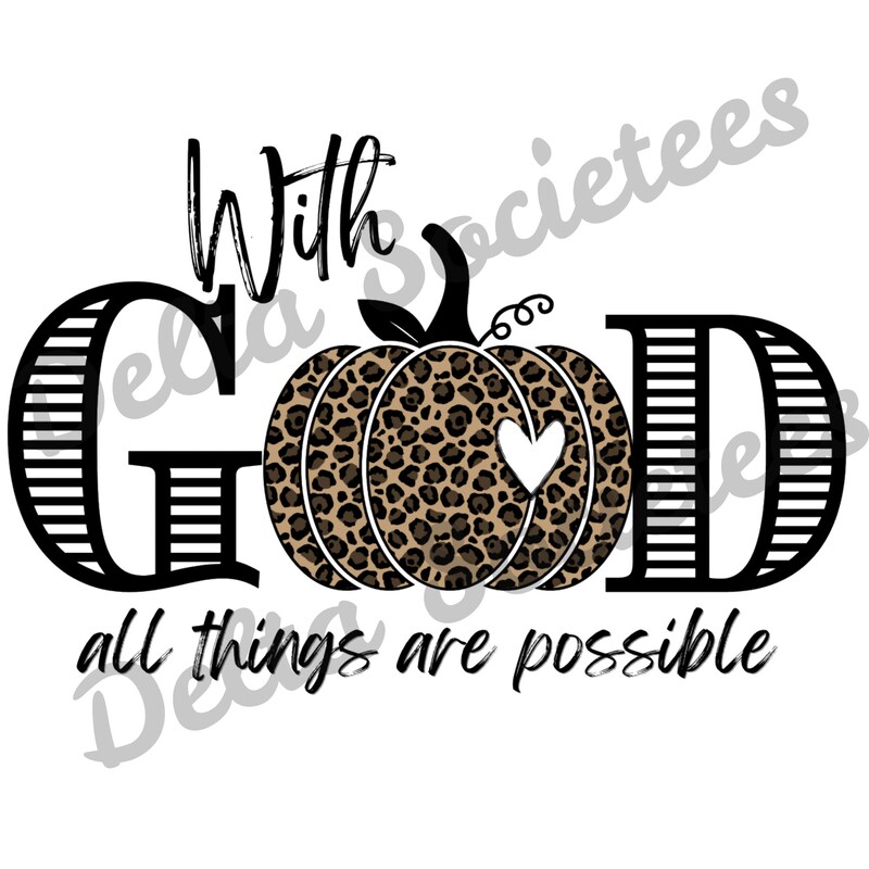 With God All Things - Etsy