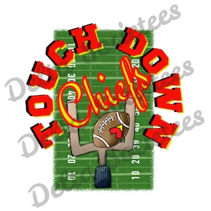 Chiefs PNG, football PNG, sports PNG, team, Digital Art, Sublimation Design, Digital Download, Hand Drawn, School Spirit, school team, Chief