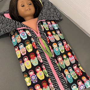 Sleeping bag for your 18 inch doll