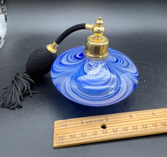Vintage Royal Limited Crystal Perfume Bottle, Blu… - image 7