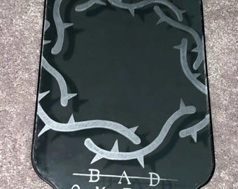 Custom etched mirror