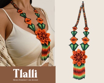 Necklace for Woman, Huichol Beaded Necklace, Ethnic Necklace, Boho Necklace