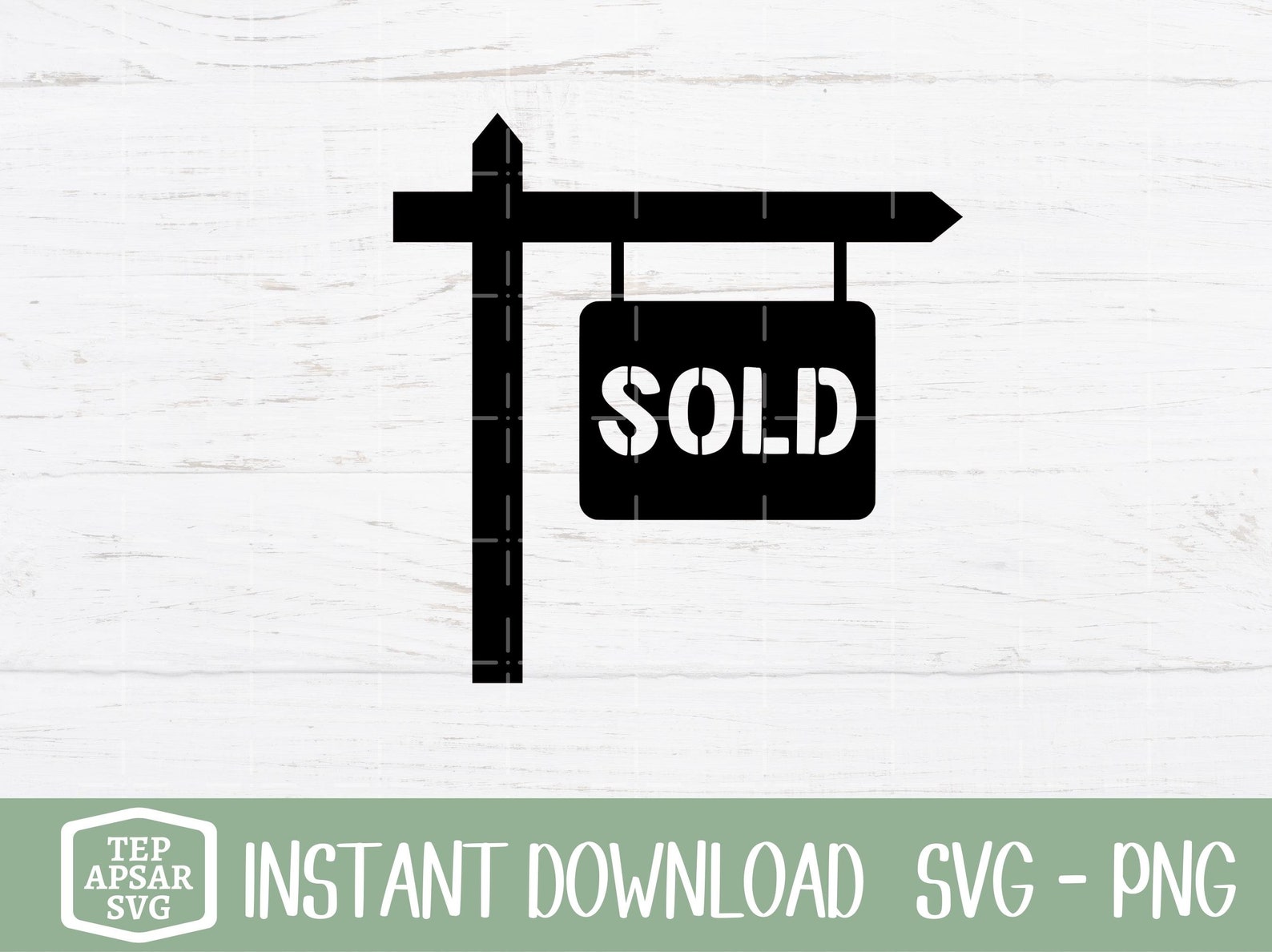 Sold Sign for Realtor SVG, SOLD Sign Svg, Sold Sign Real Estate