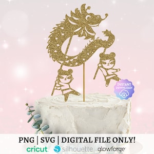 Año Nuevo Lunar SVG, Año del Dragón, Feliz Año Nuevo SVG, Diseño PNG, Cake Topper Svg, Hola 2024 Svg, Lindo Svg, Cricut Cut File