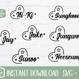 KPOP svg, archivo PNG, archivo svg, archivo digital, archivo de corte